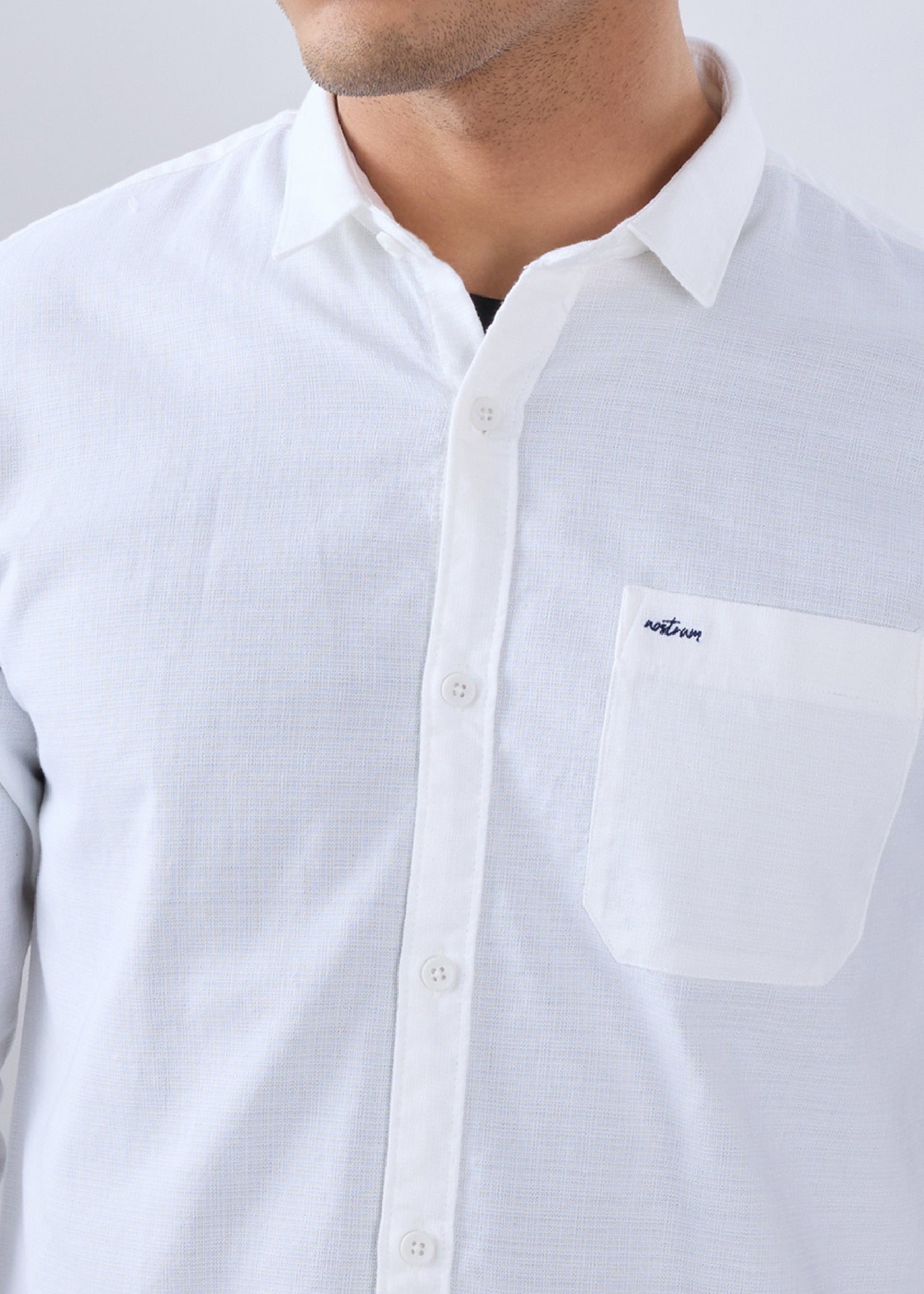 Contain Solid Full Sleeve Shirt