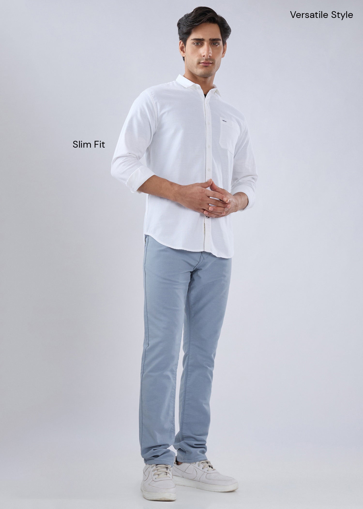 Contain Solid Full Sleeve Shirt