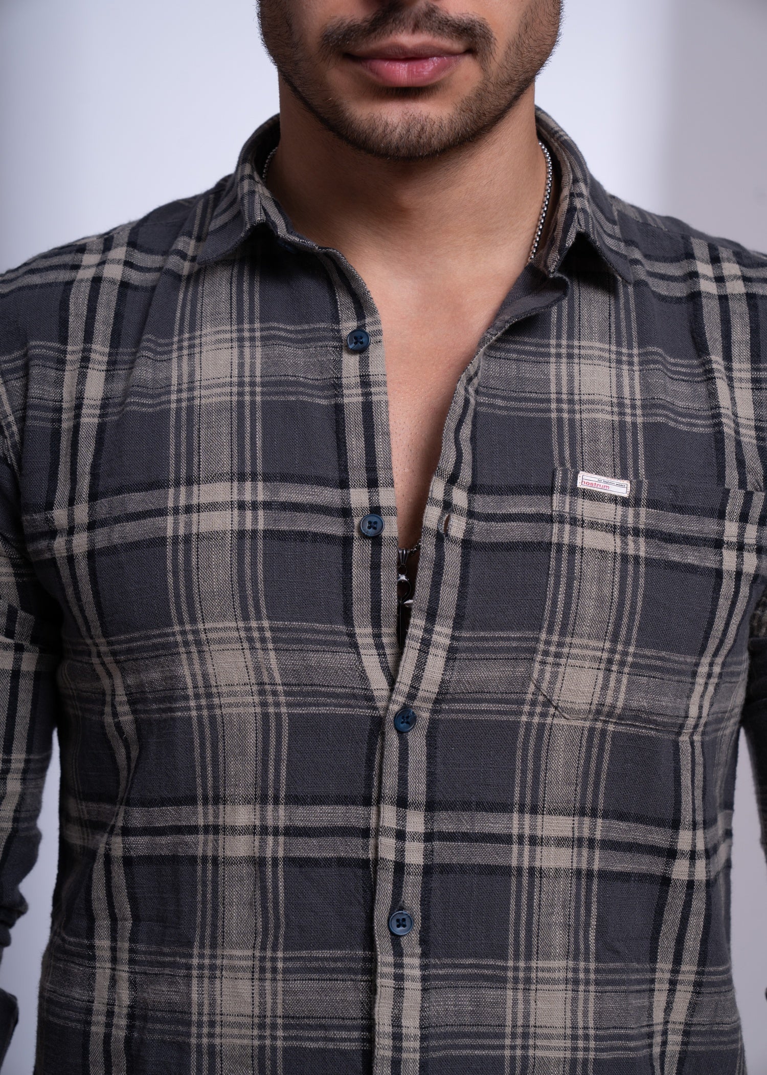 Men’s Casual Checked Shirt | Slim Fit Cotton Comfort