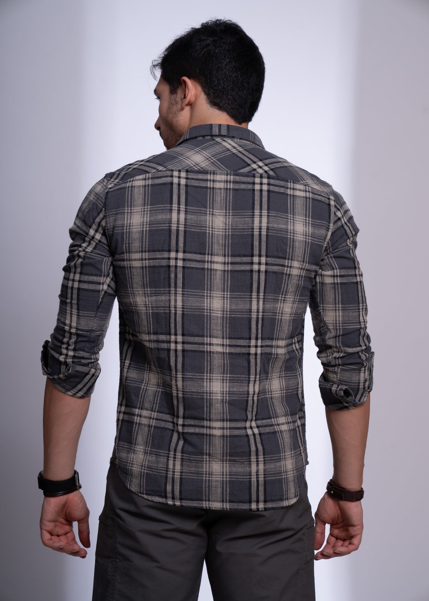 Men’s Casual Checked Shirt | Slim Fit Cotton Comfort
