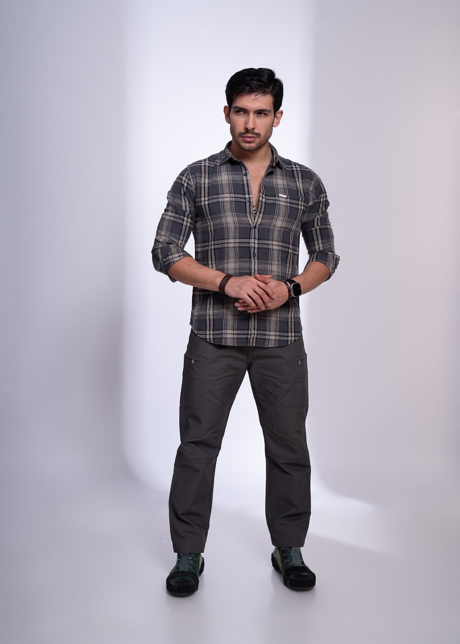 Men’s Casual Checked Shirt | Slim Fit Cotton Comfort