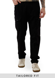 Canopy Linen Relaxed Cargo : Black