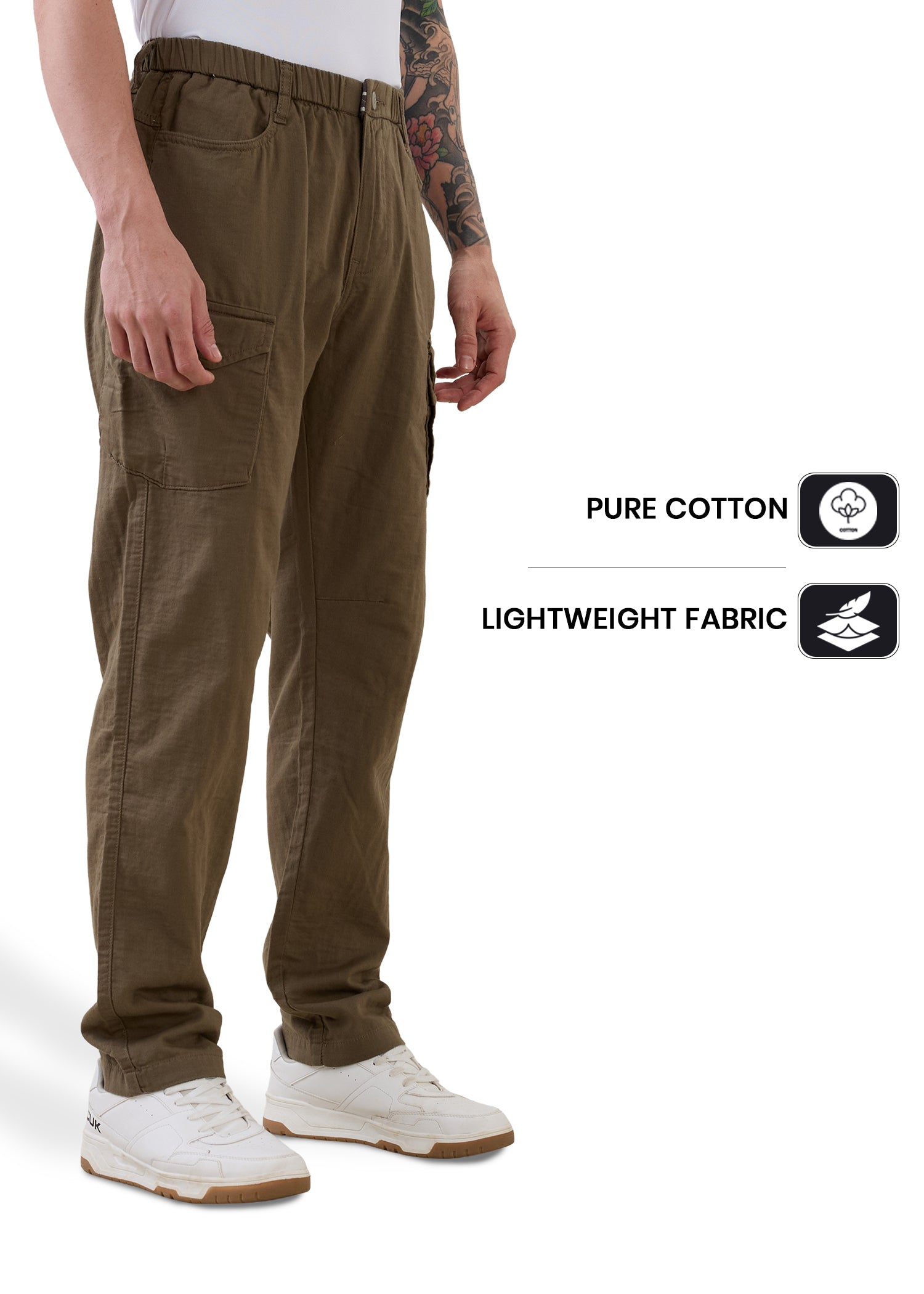 Canopy Linen Relaxed Cargo : Mouse