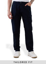 Canopy Linen Relaxed Cargo : Navy