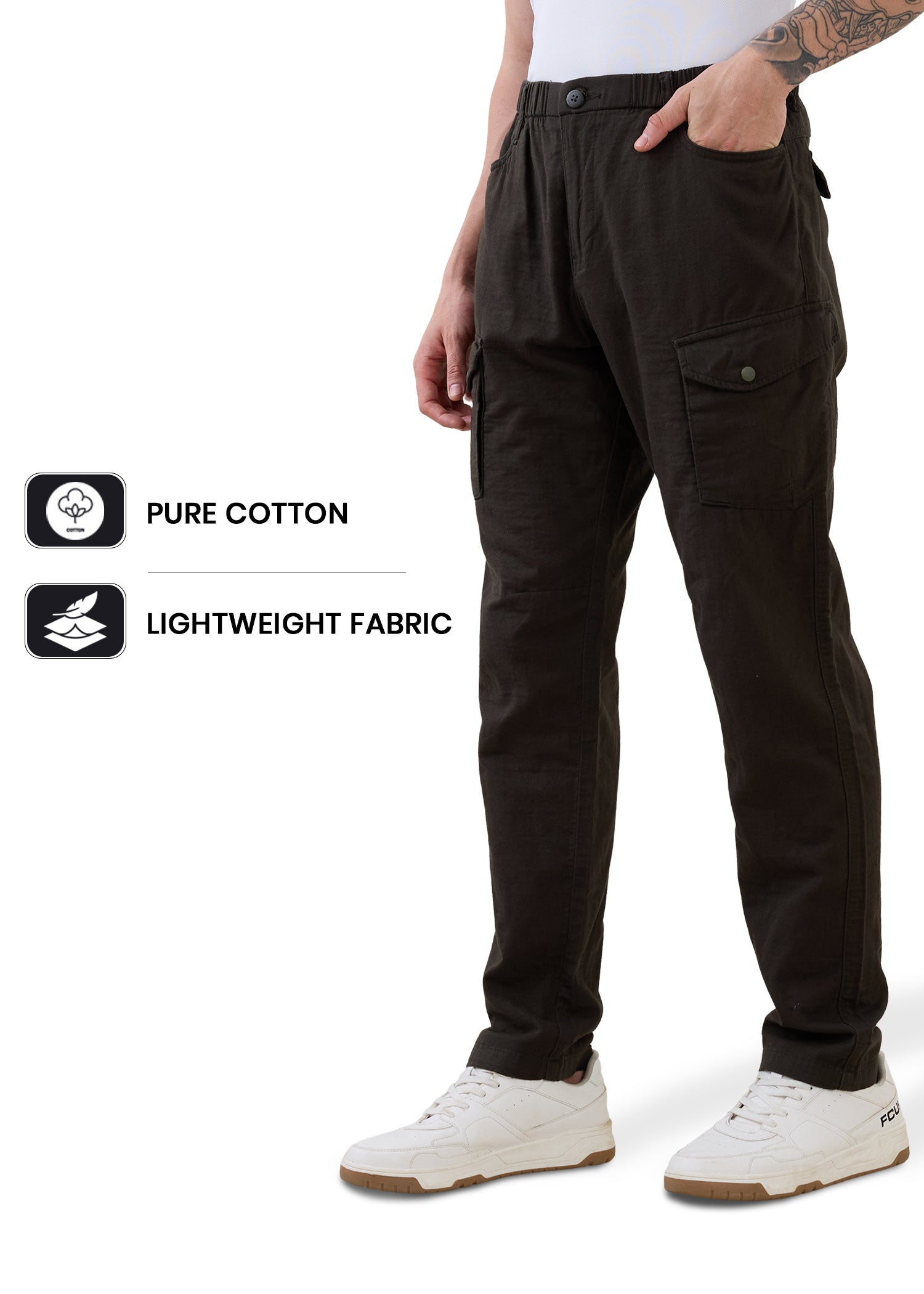 Canopy Linen Relaxed Cargo : Olive