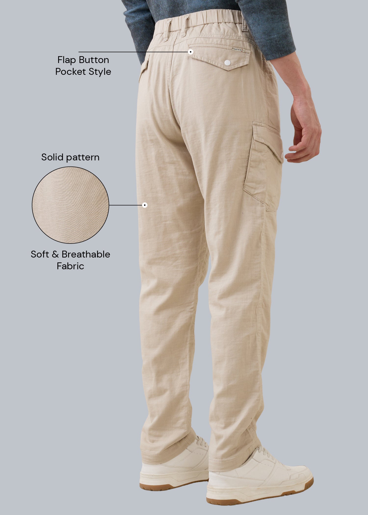 Canopy Linen Relaxed Cargo: Beige