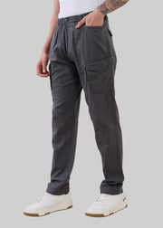 Nostrum Canopy Linen Relaxed fit Grey Cargo for Men