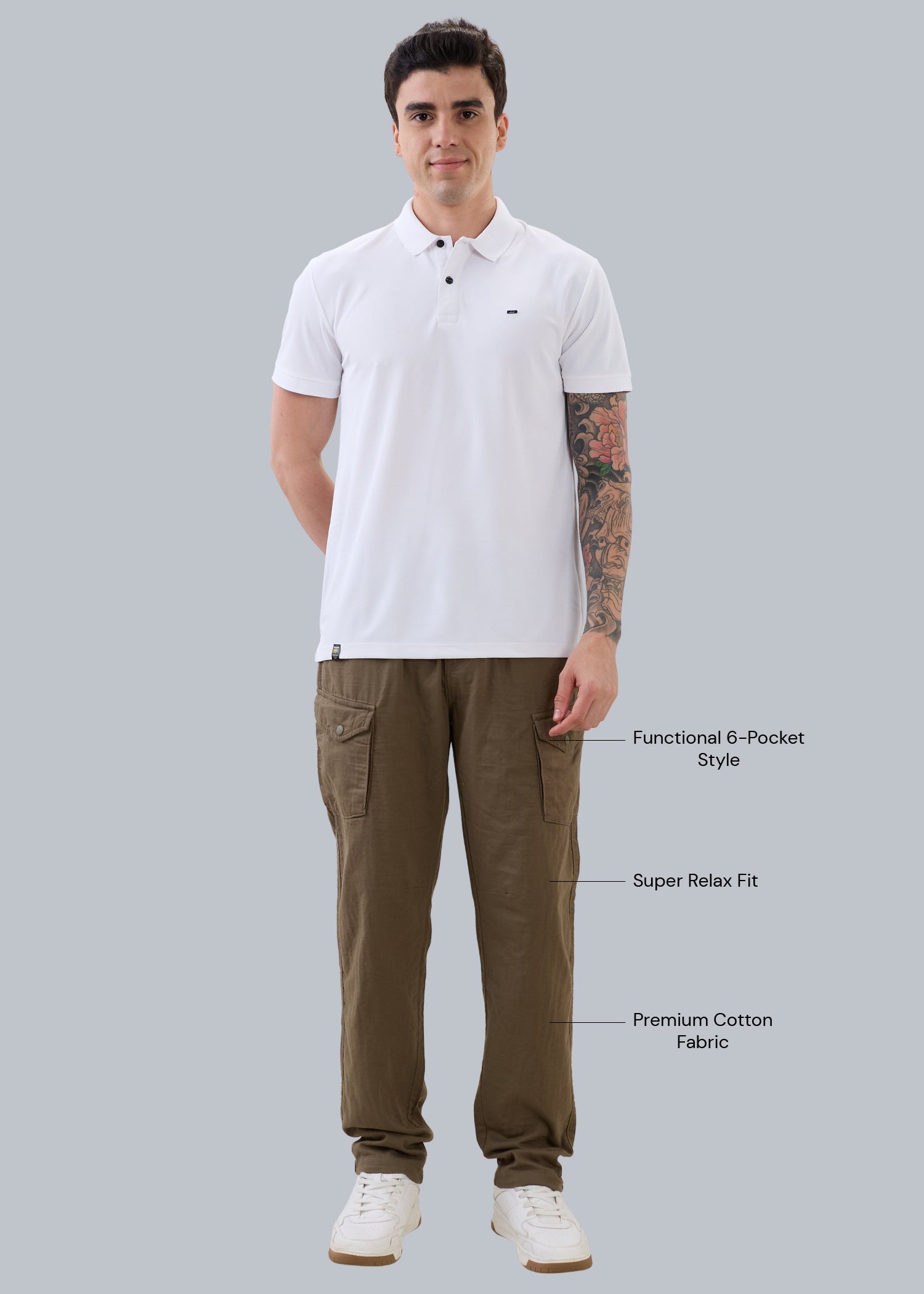 Nostrum Canopy Linen Relaxed Cargo