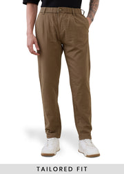 Ceylon Pure Cotton Relaxed Trouser: Mouse