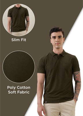 Cherry Half Sleeve Polo T-Shirt | Smart Casual Style