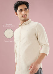 Describe Textured Full Sleeve Shirt