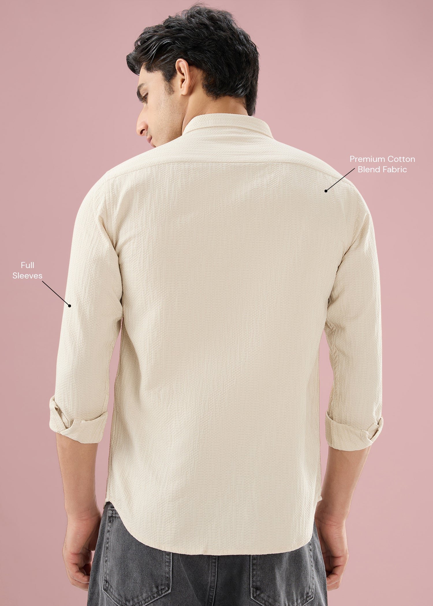 Describe Textured Full Sleeve Shirt