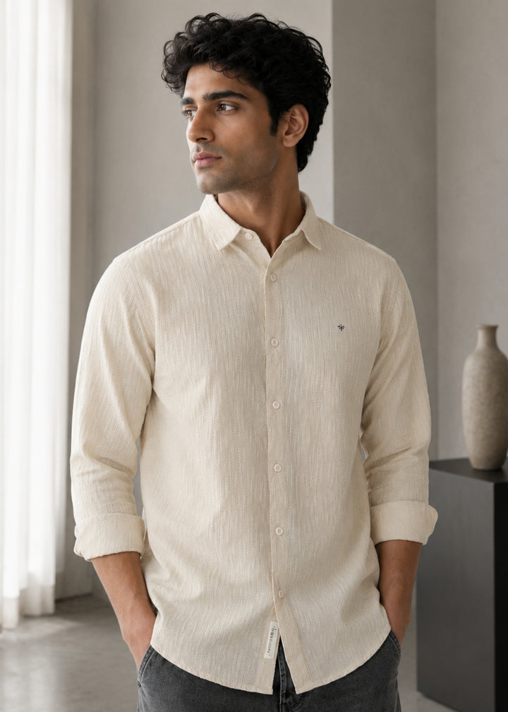 Describe Textured Full Sleeve Shirt