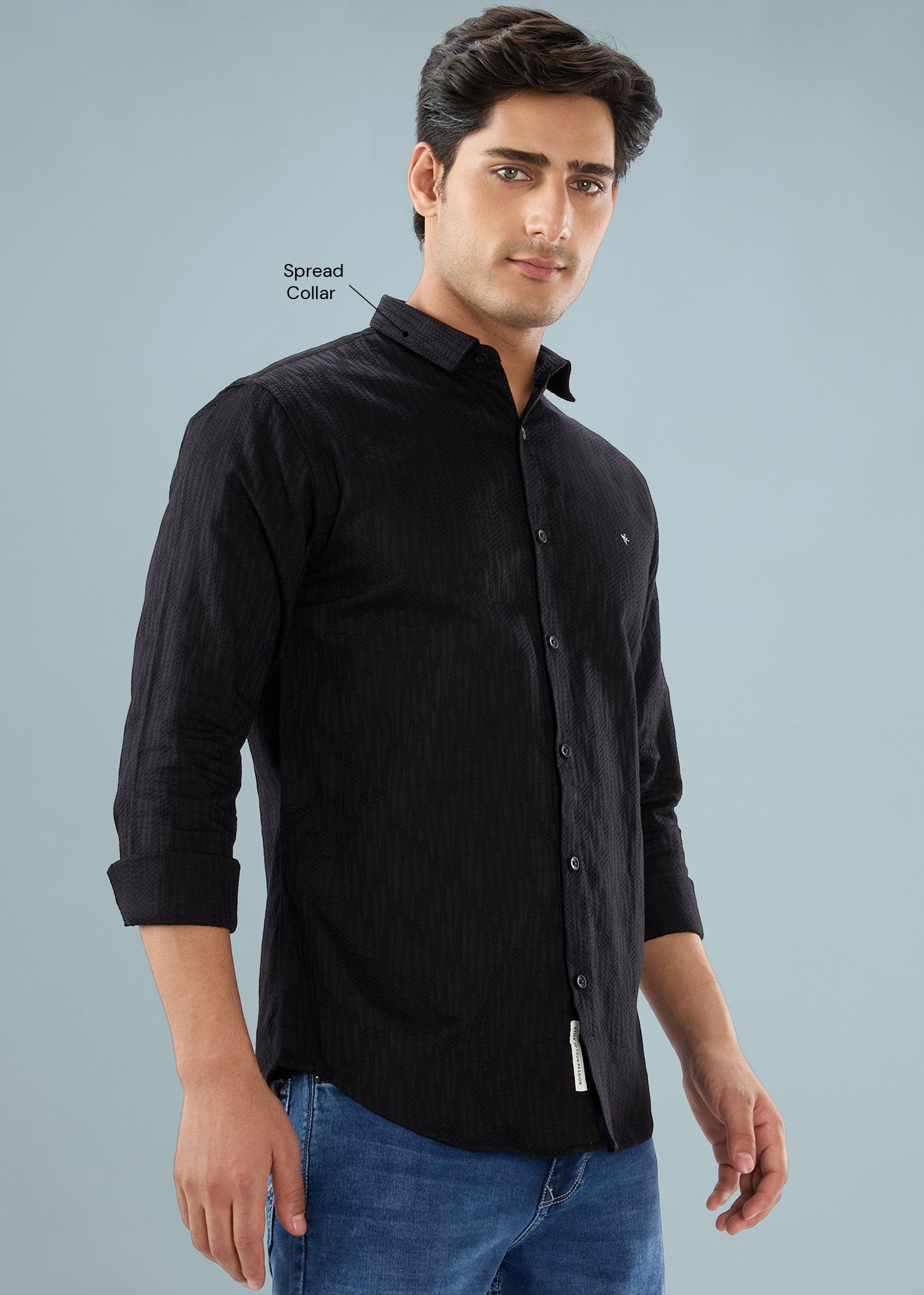 Describe Textured Full Sleeve Shirt