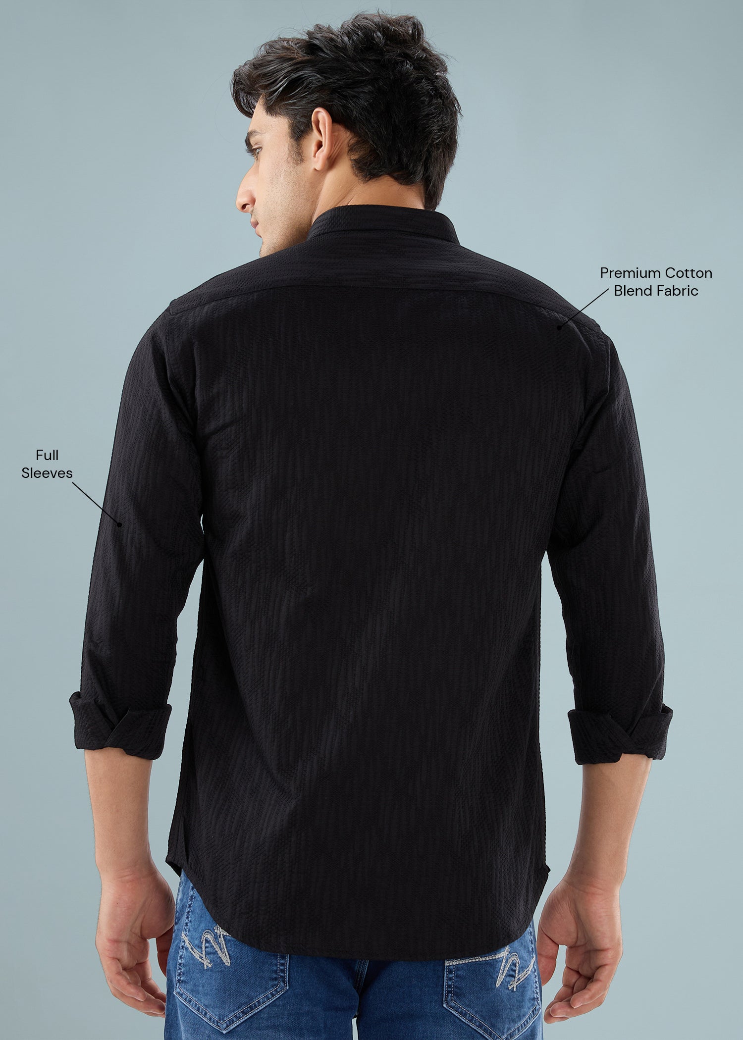 Describe Textured Full Sleeve Shirt