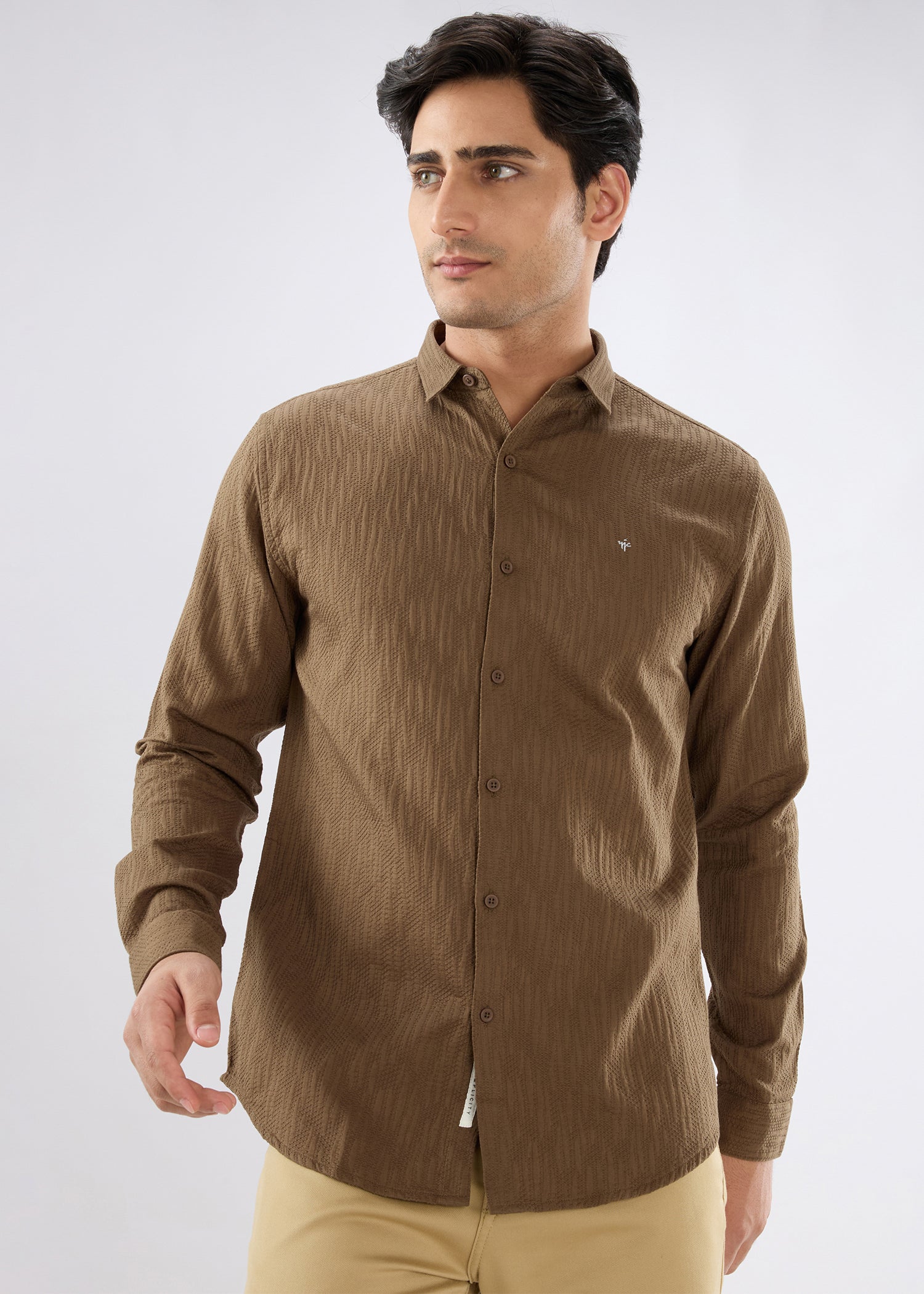 Describe Textured Full Sleeve Shirt