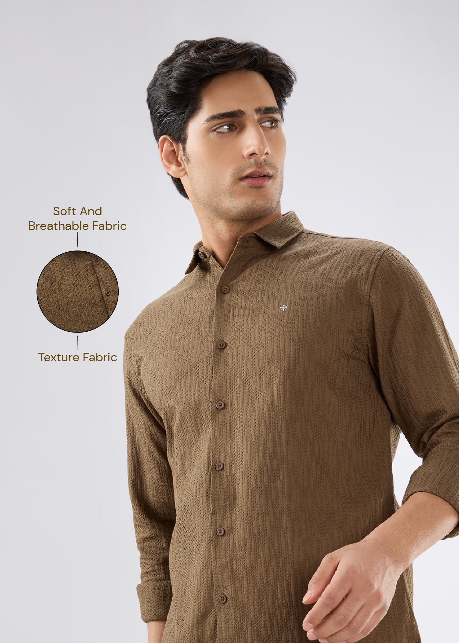 Describe Textured Full Sleeve Shirt