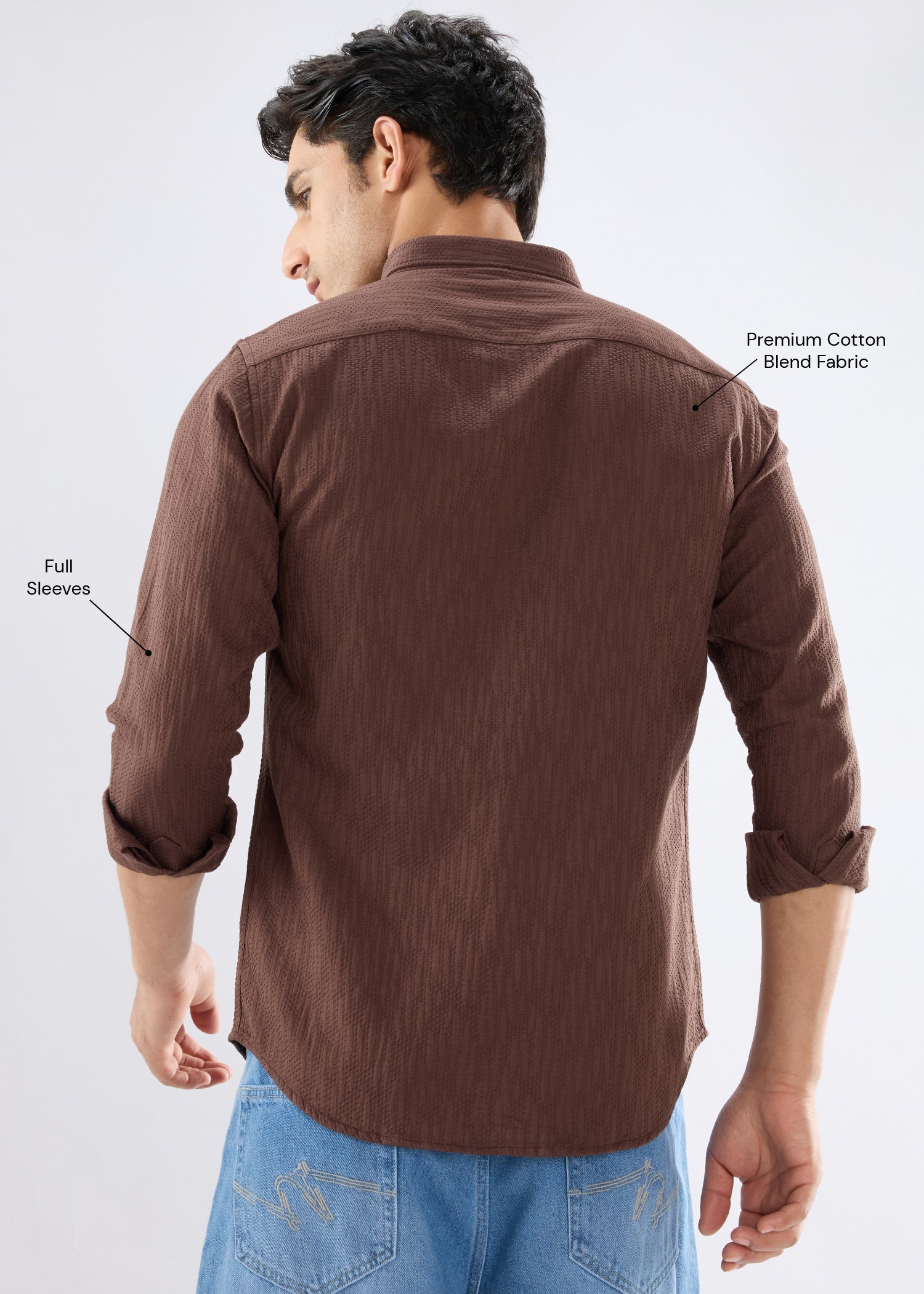 Describe Textured Full Sleeve Shirt