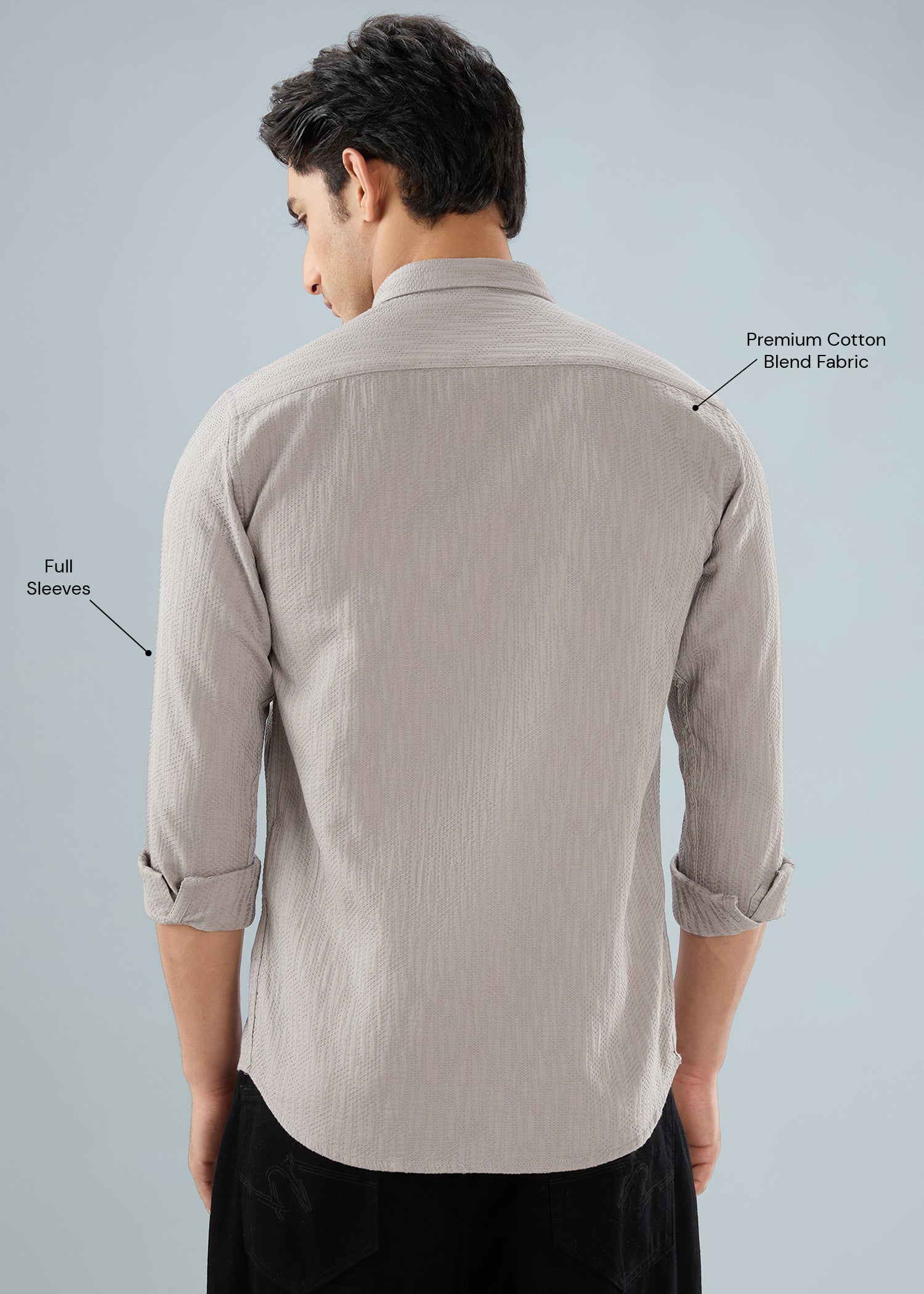 Describe Textured Full Sleeve Shirt