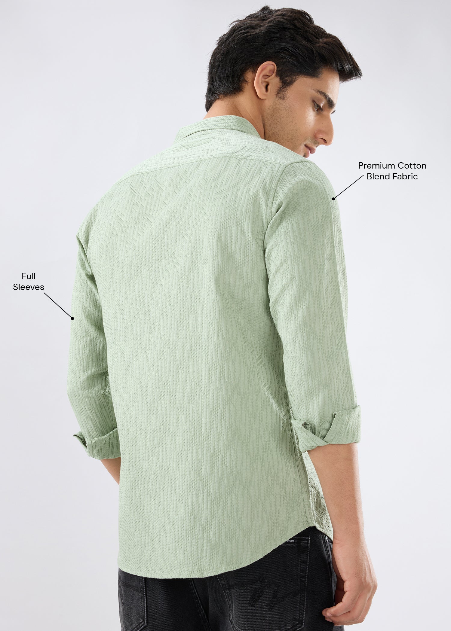 Describe Textured Full Sleeve Shirt