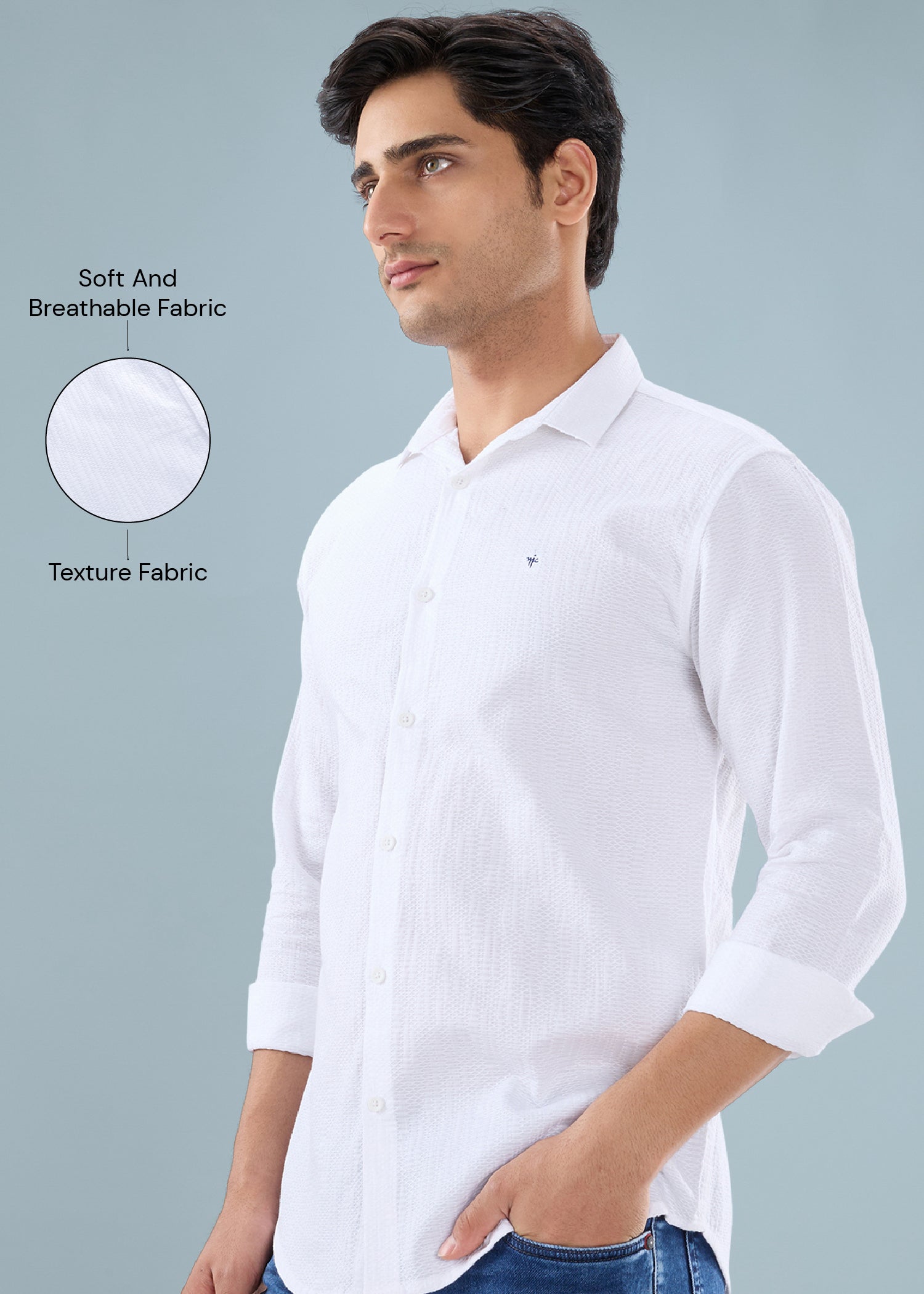 Describe Textured Full Sleeve Shirt