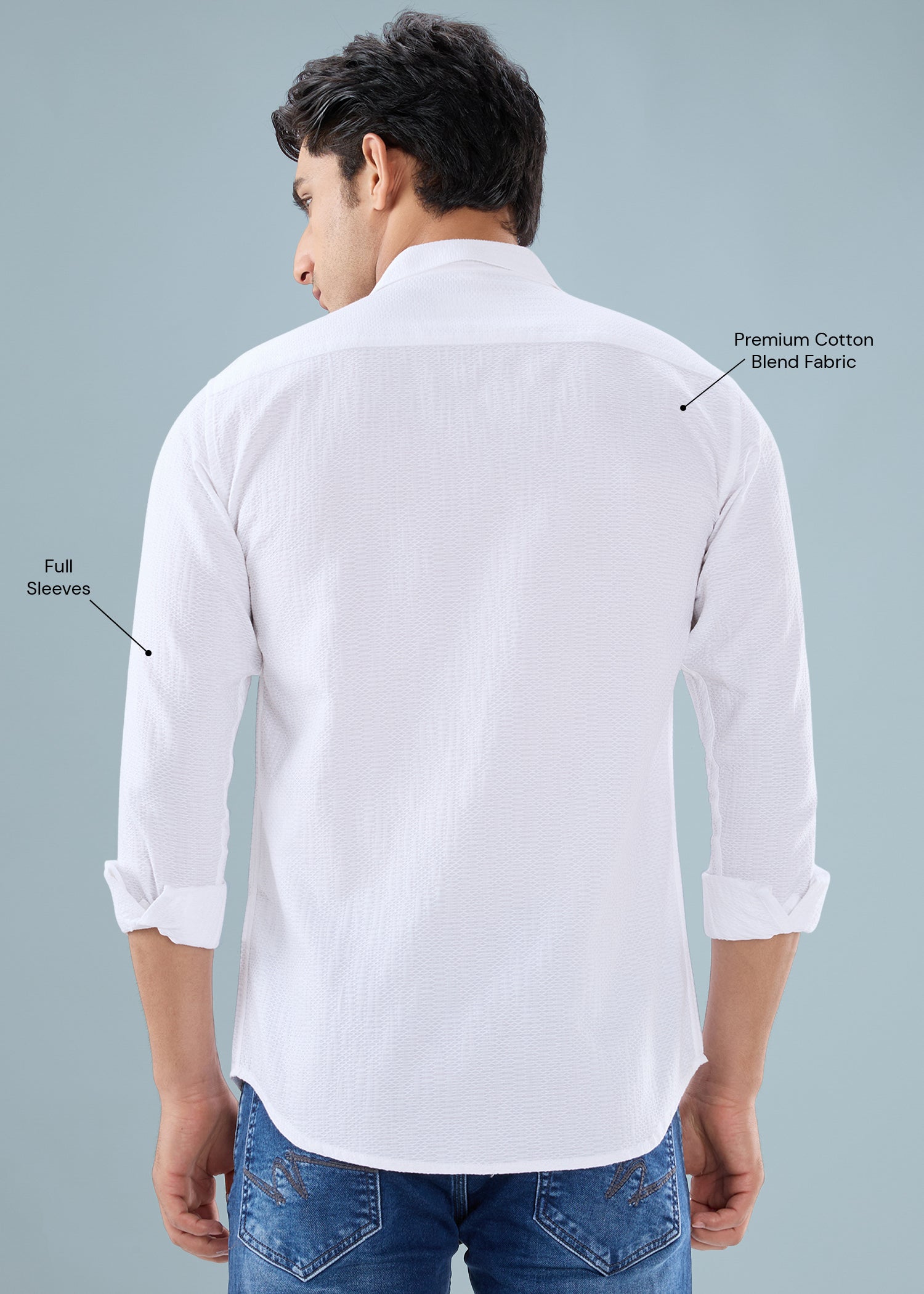 Describe Textured Full Sleeve Shirt