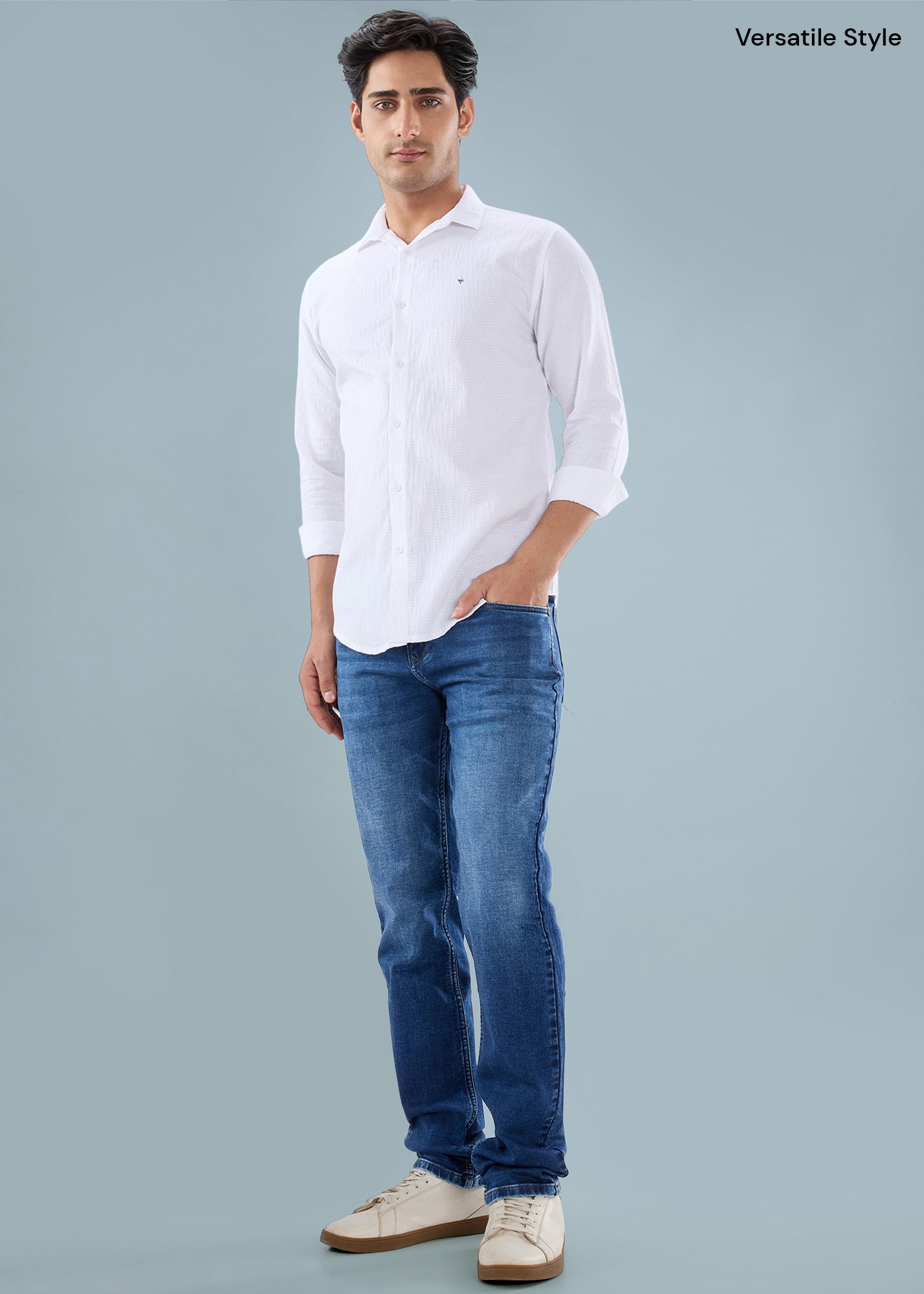 Describe Textured Full Sleeve Shirt