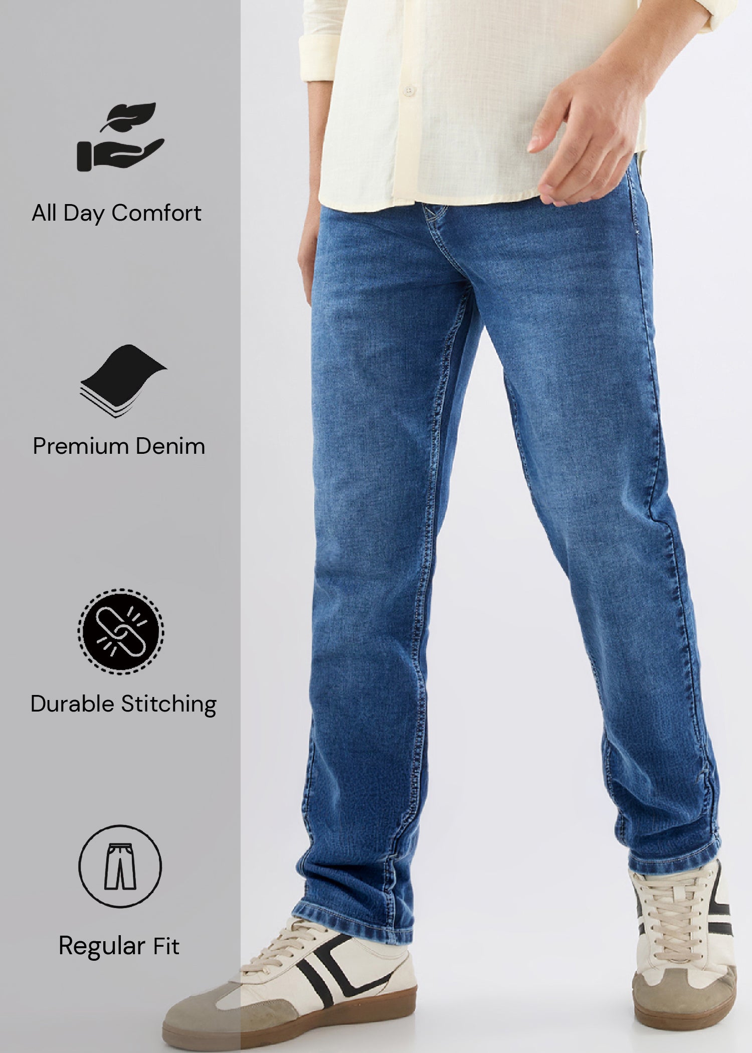 Dolovi C Regular Fit Denim Jeans – Blue