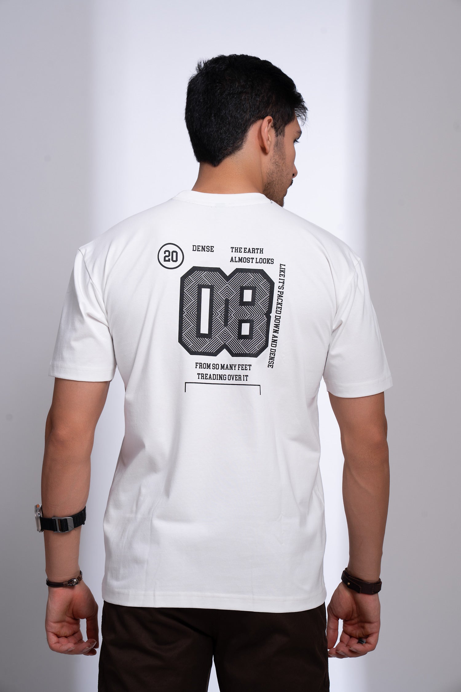 Dwell Oversized Round Neck T-Shirt for Men | Relaxed Streetwear Essential