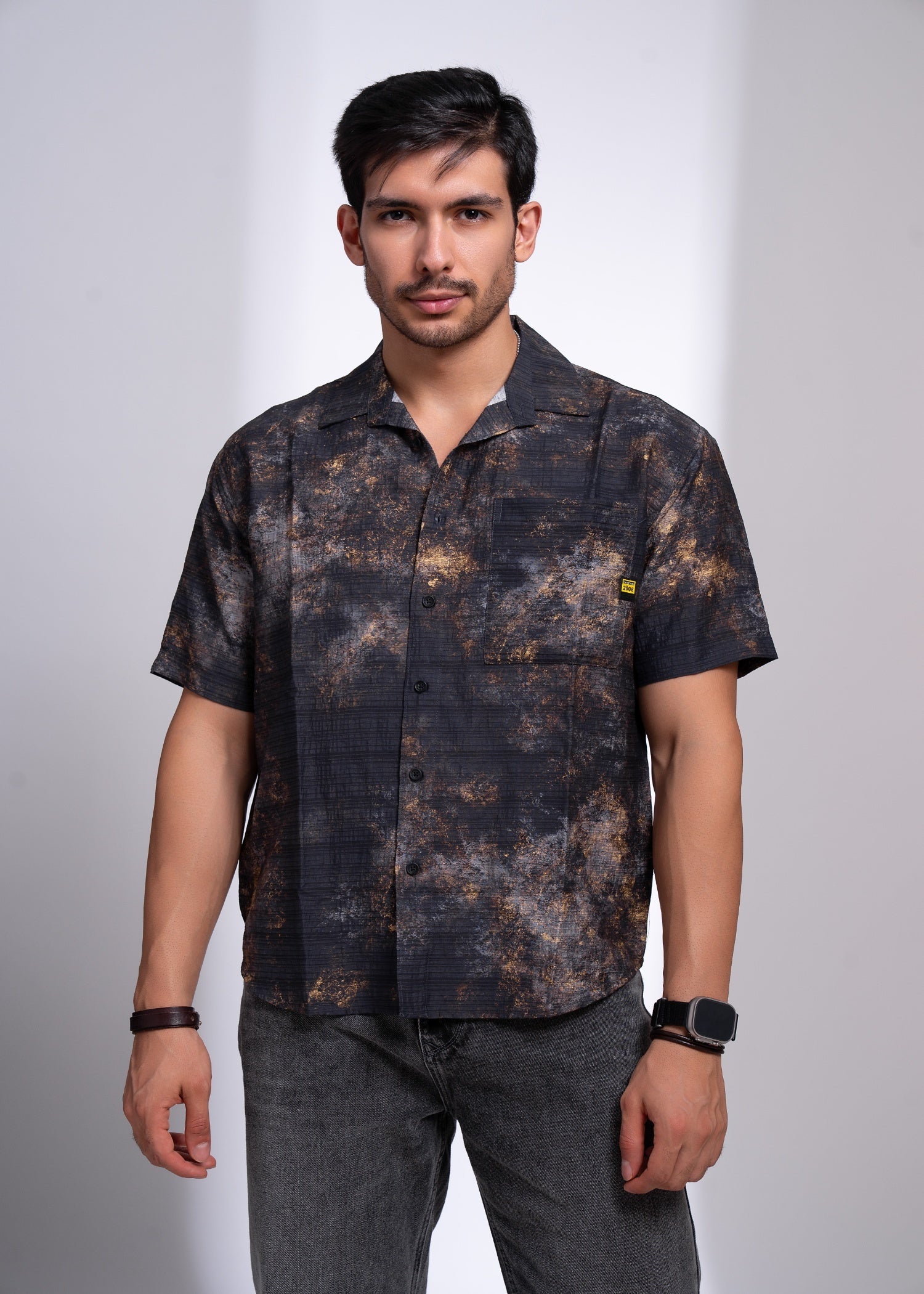 Barkley Half Sleeve Shirt for Men | Bold Party Casual Style