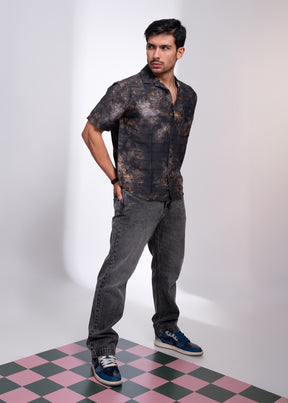 BARKLEY HALF  Sleeve Checked Shirt For Men