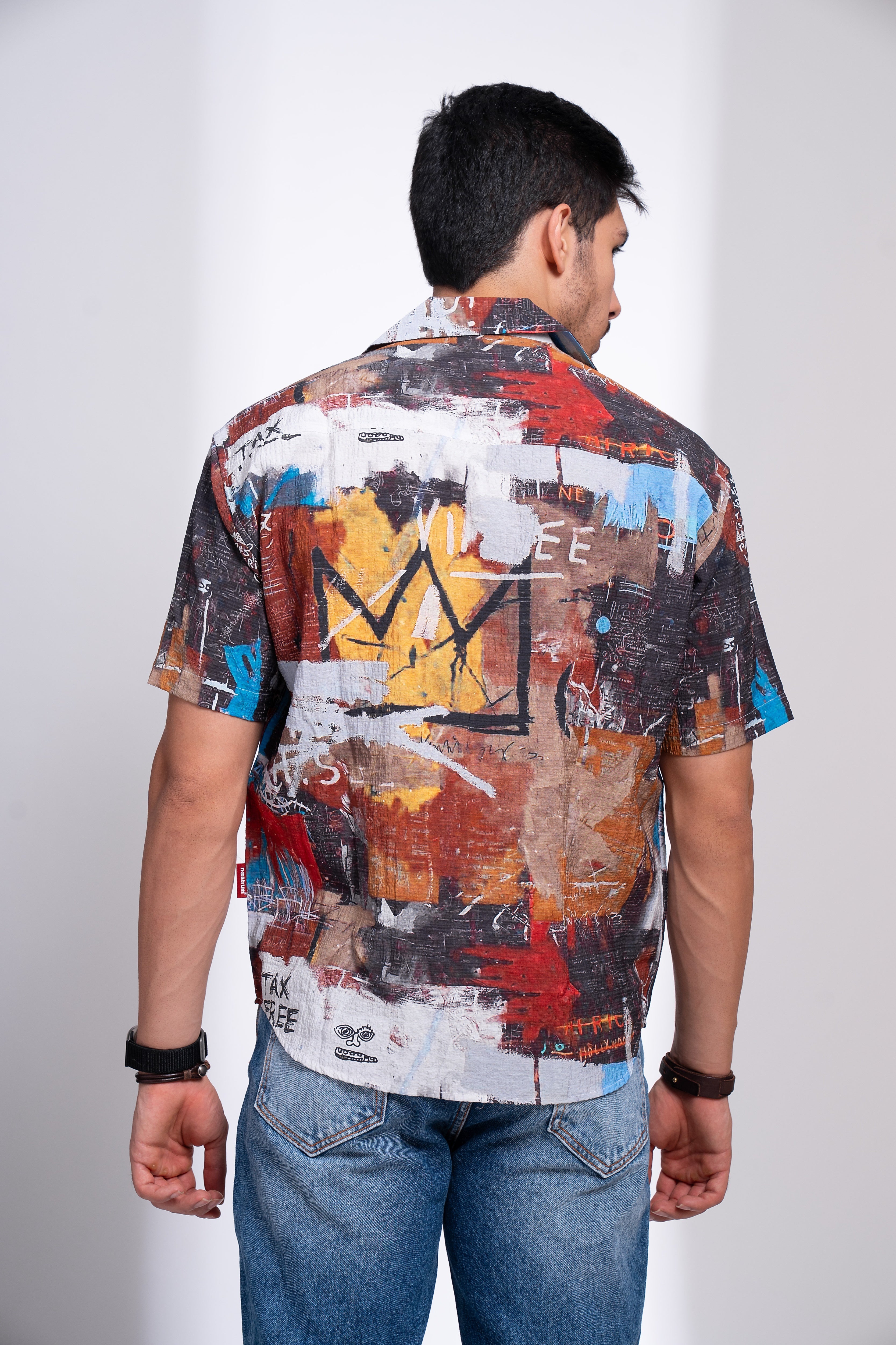 SEGMON Half Sleeve Shirt for Men | Bold Printed Casual Wear