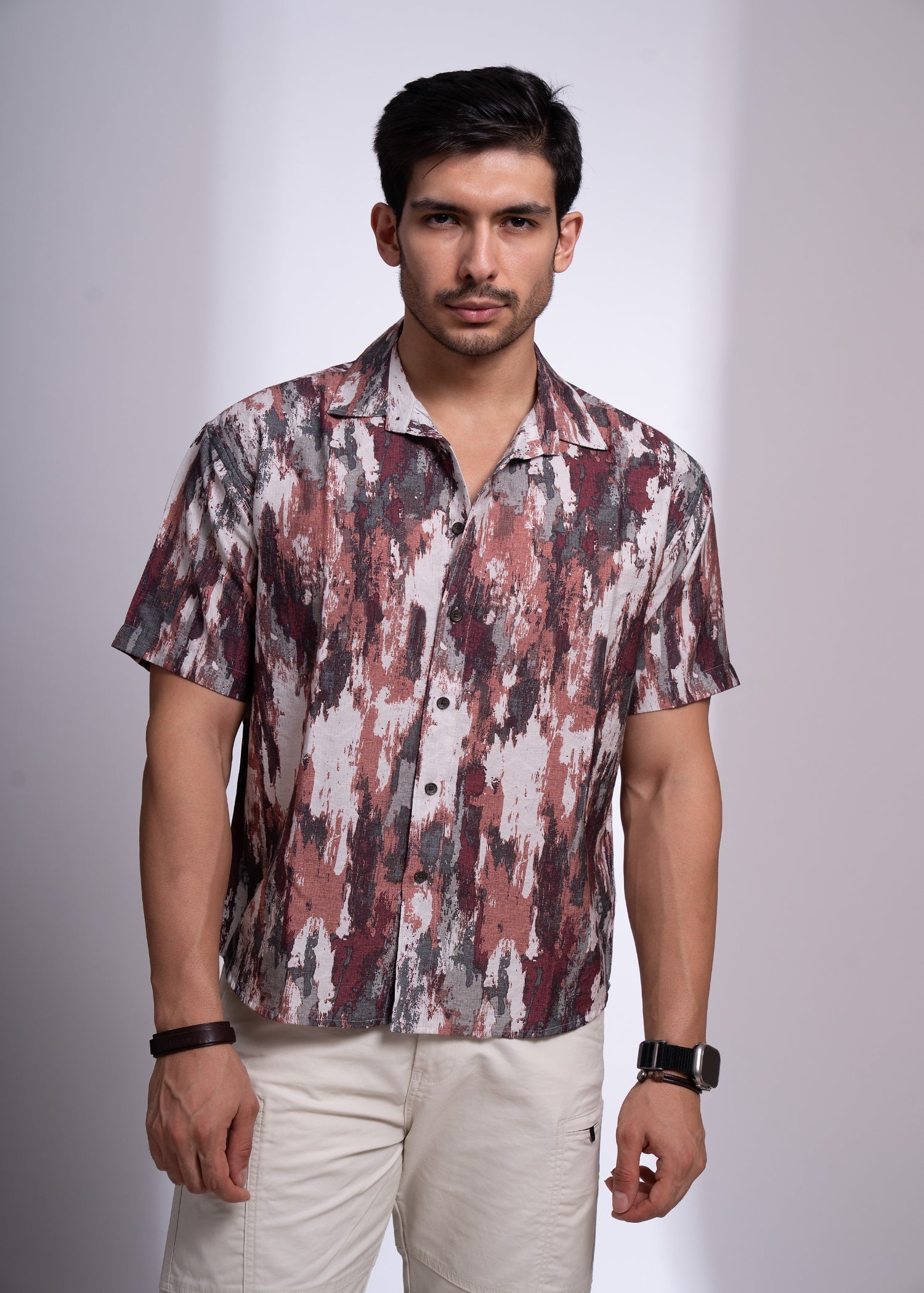 BEAMISH HALF  Sleeve Checked Shirt For Men