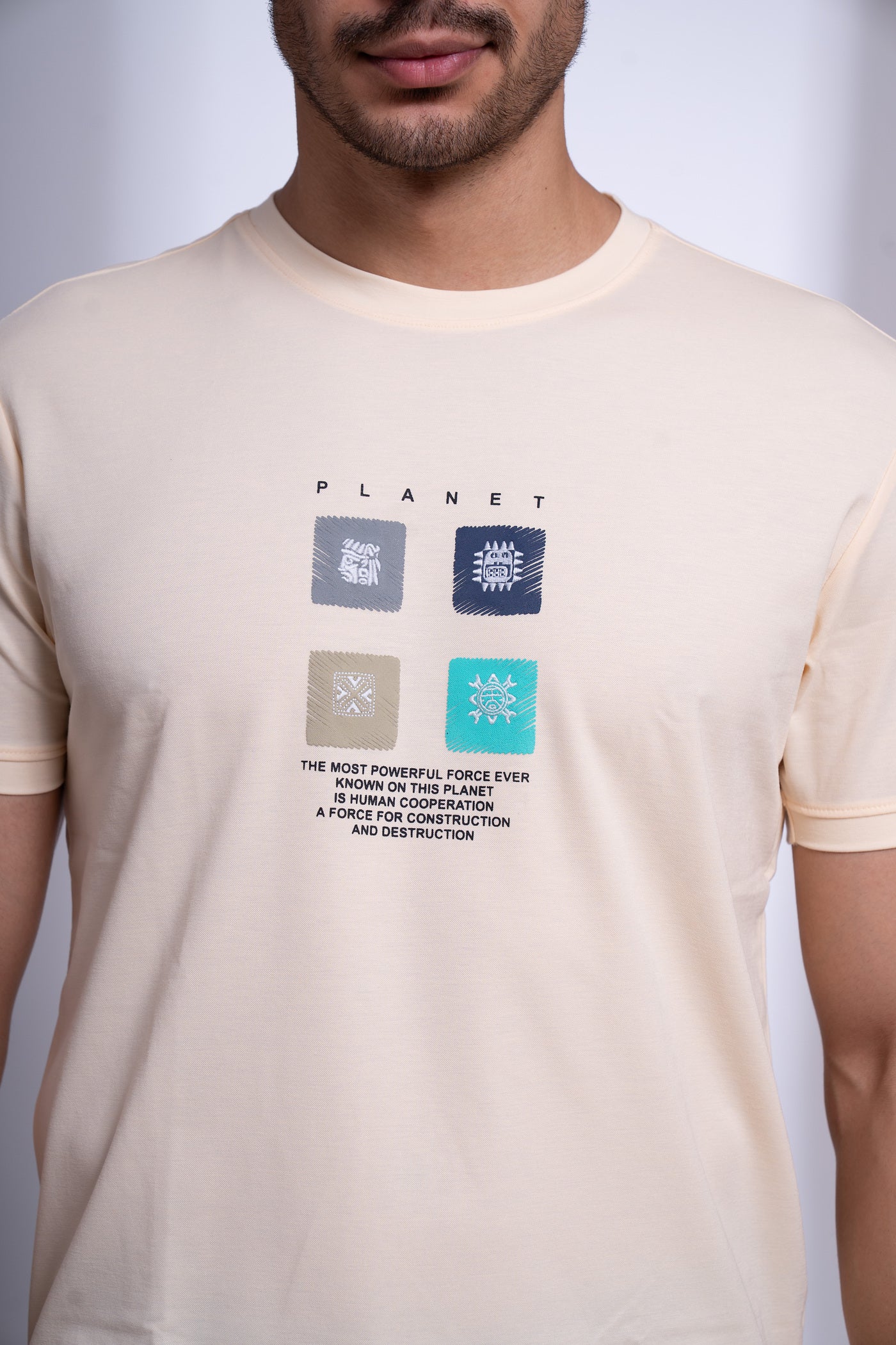 Moonwake Round Neck T-Shirt for Men | Classic Everyday Essential