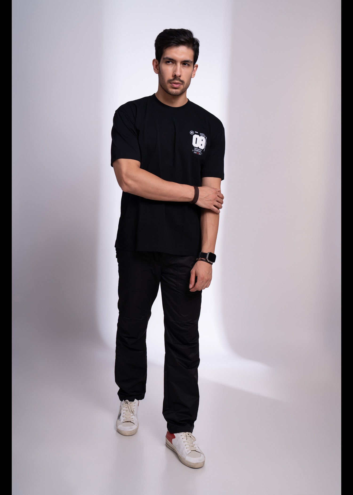 Dwell Oversized Round Neck T-Shirt for Men | Relaxed Streetwear Essential