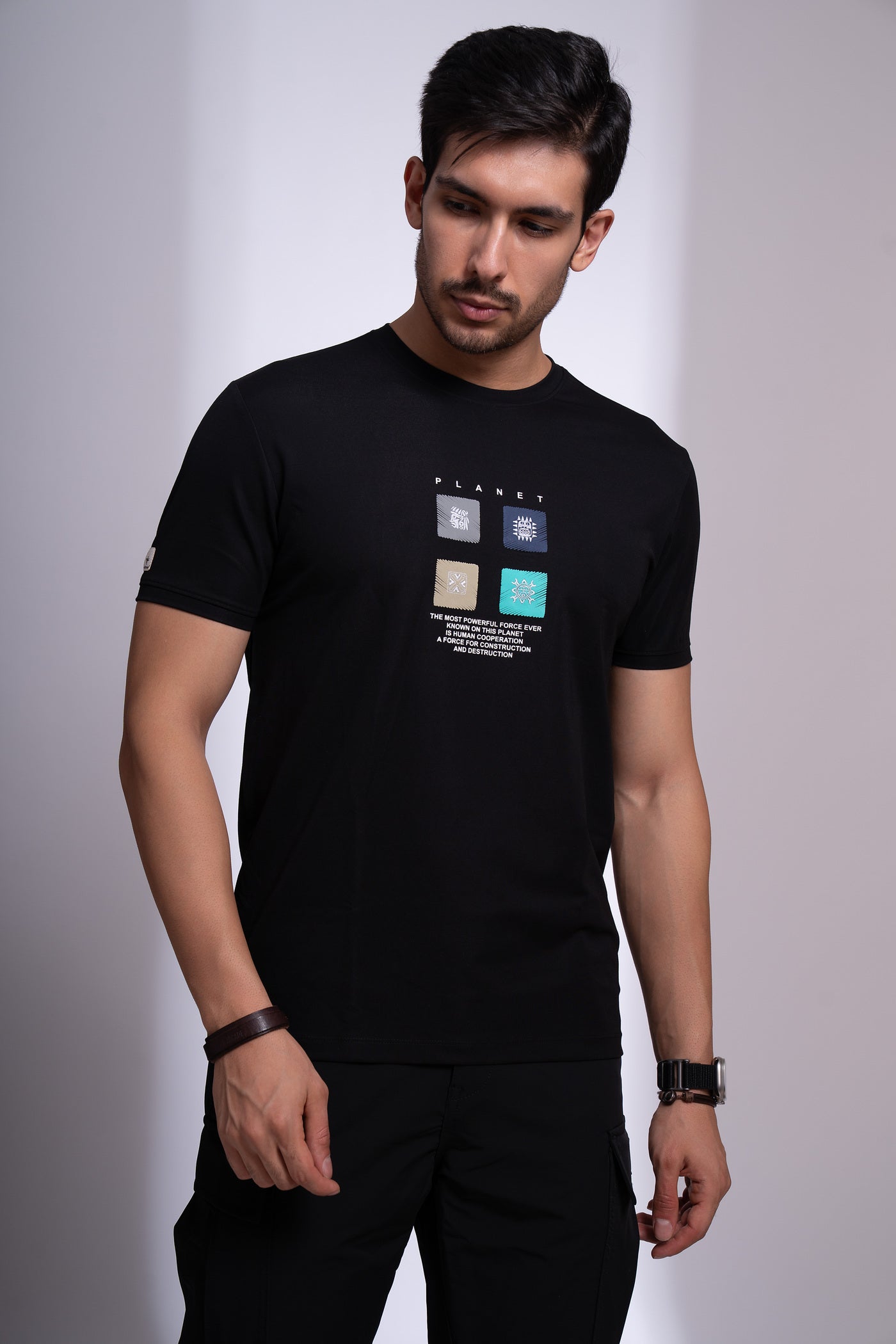 Moonwake Round Neck T-Shirt for Men | Classic Everyday Essential