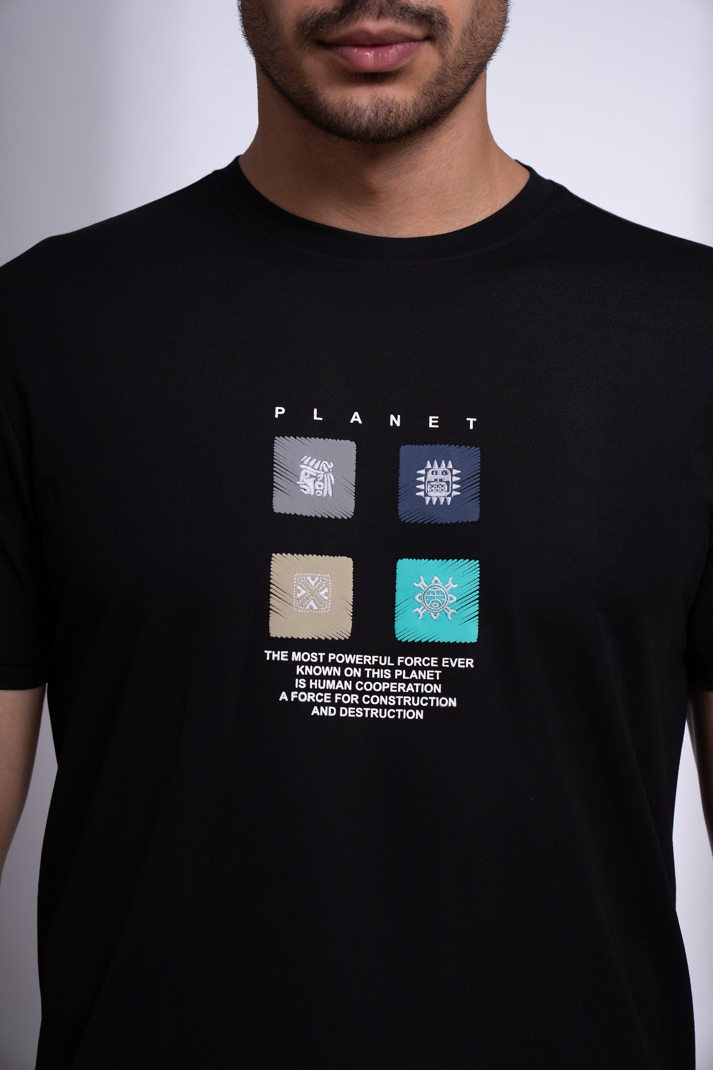 Moonwake Round Neck T-Shirt for Men | Classic Everyday Essential