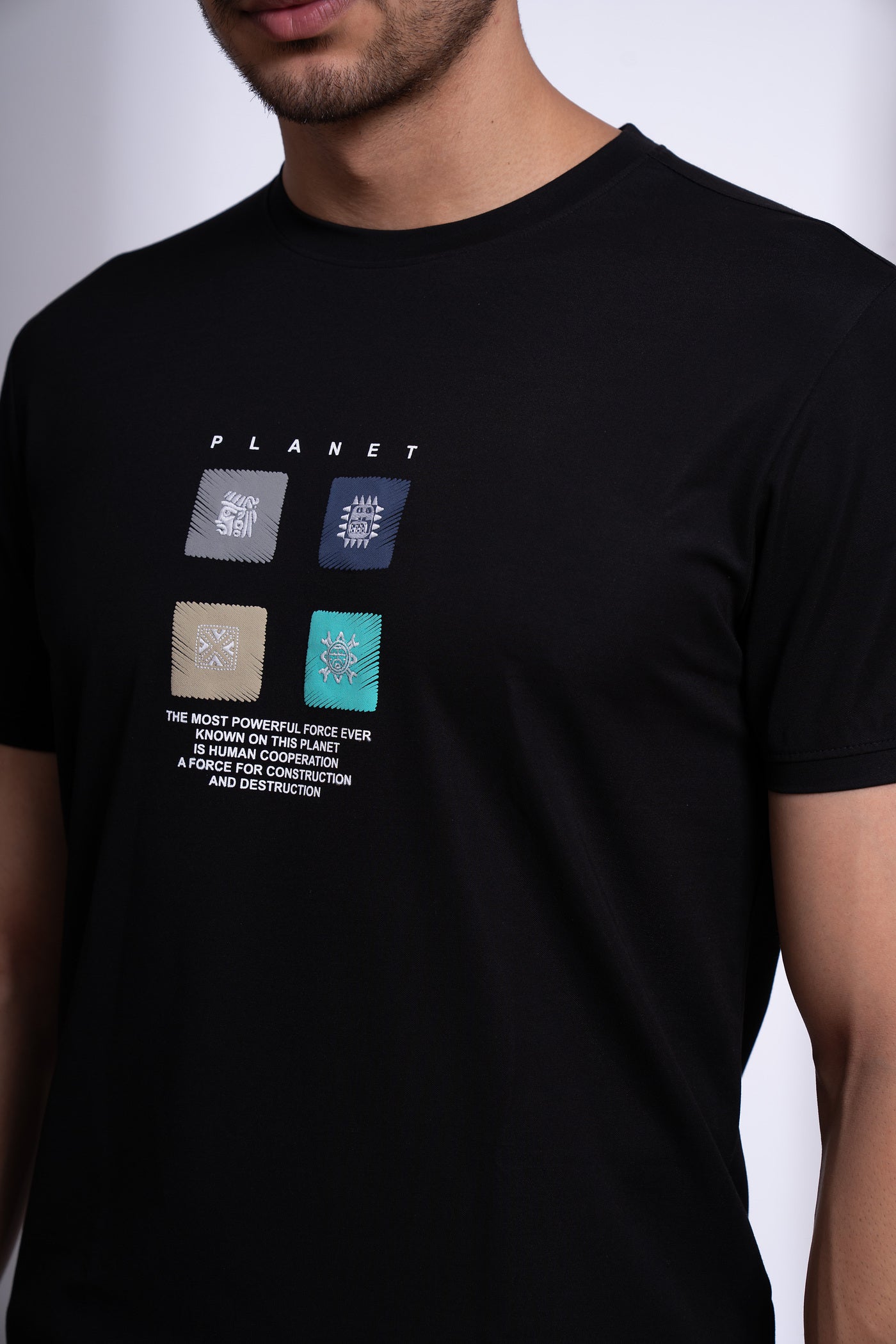 Moonwake Round Neck T-Shirt for Men | Classic Everyday Essential