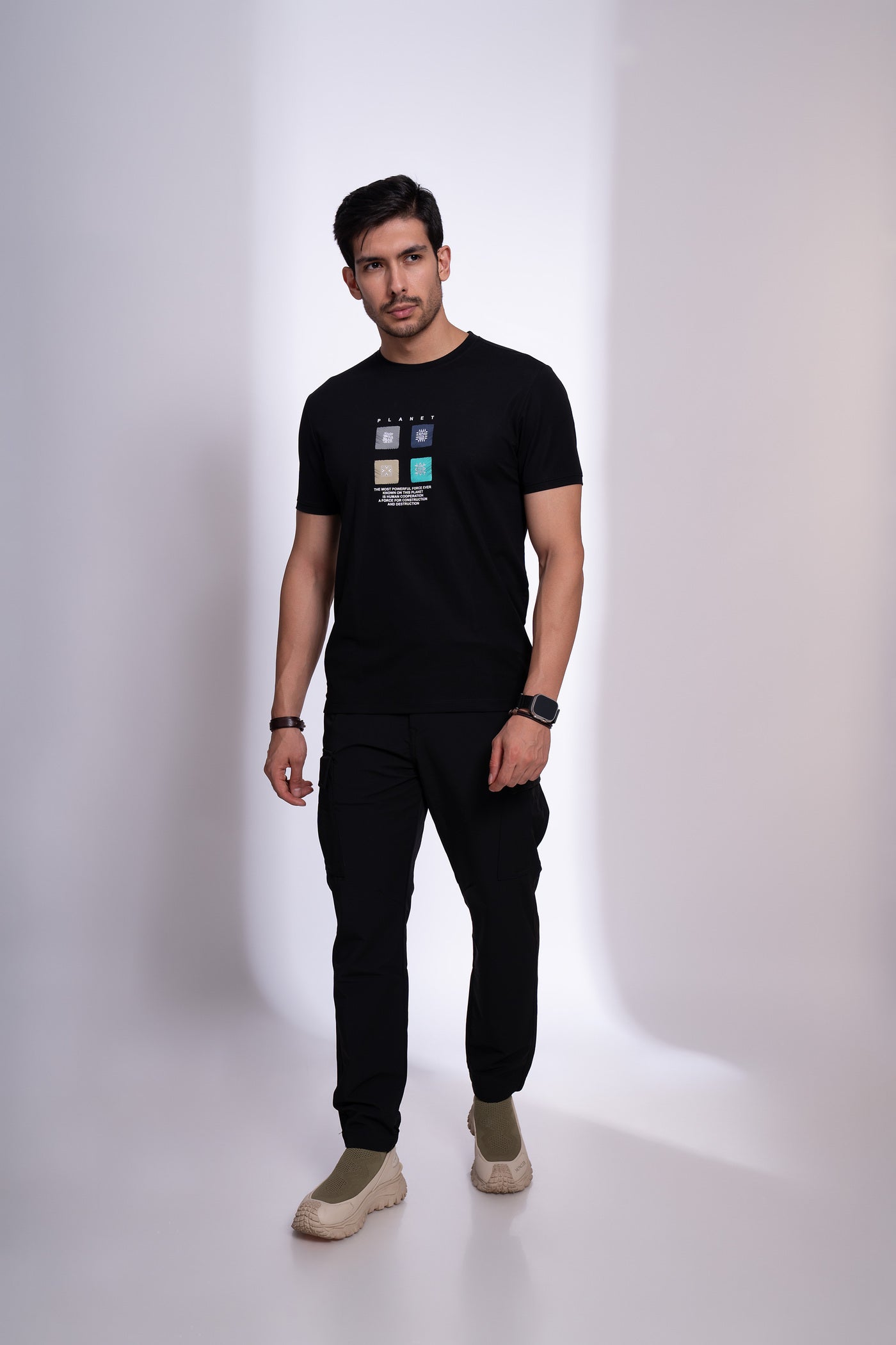 Moonwake Round Neck T-Shirt for Men | Classic Everyday Essential