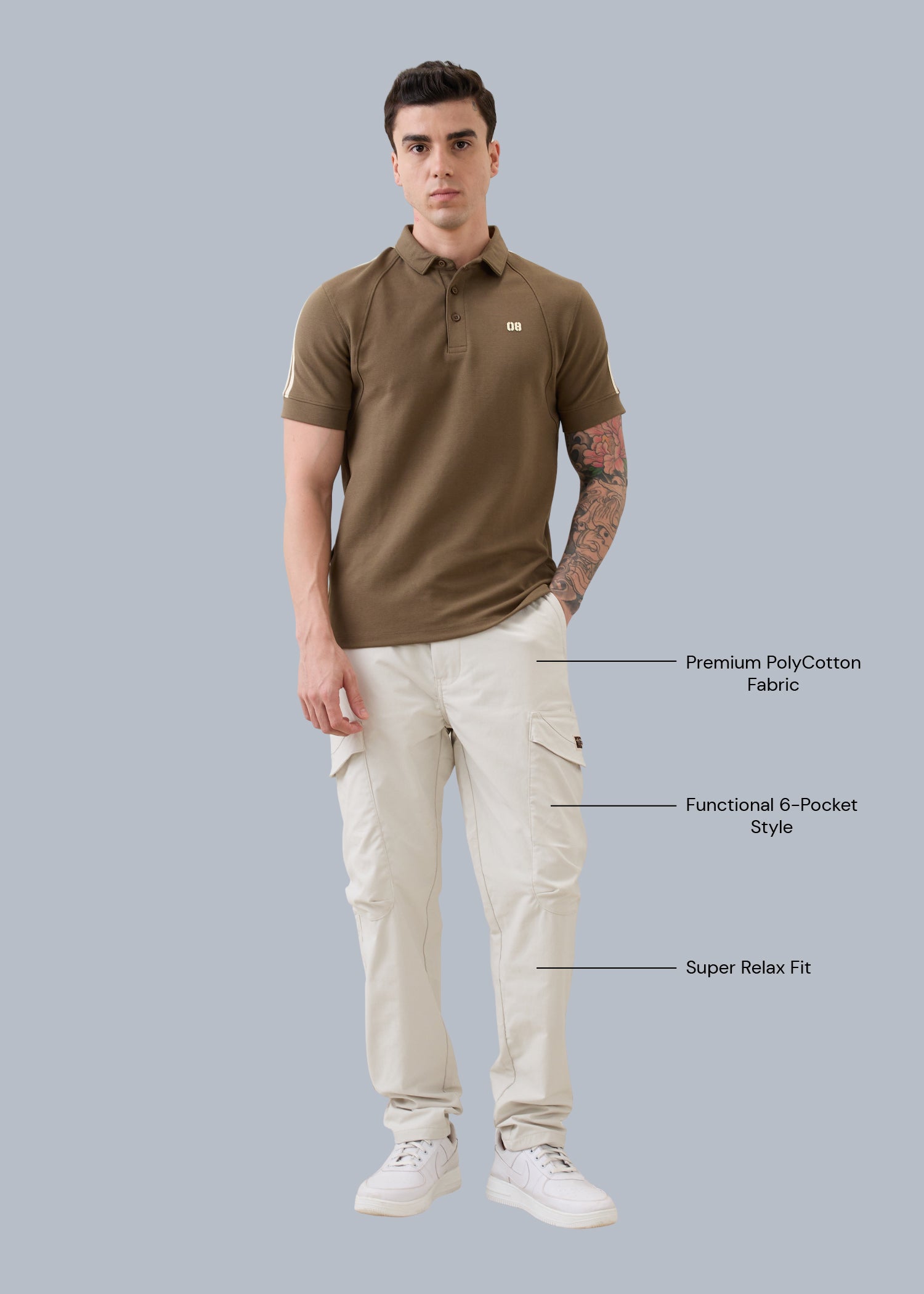 Nostrum Deswark Polycotton Drawstring Cargo