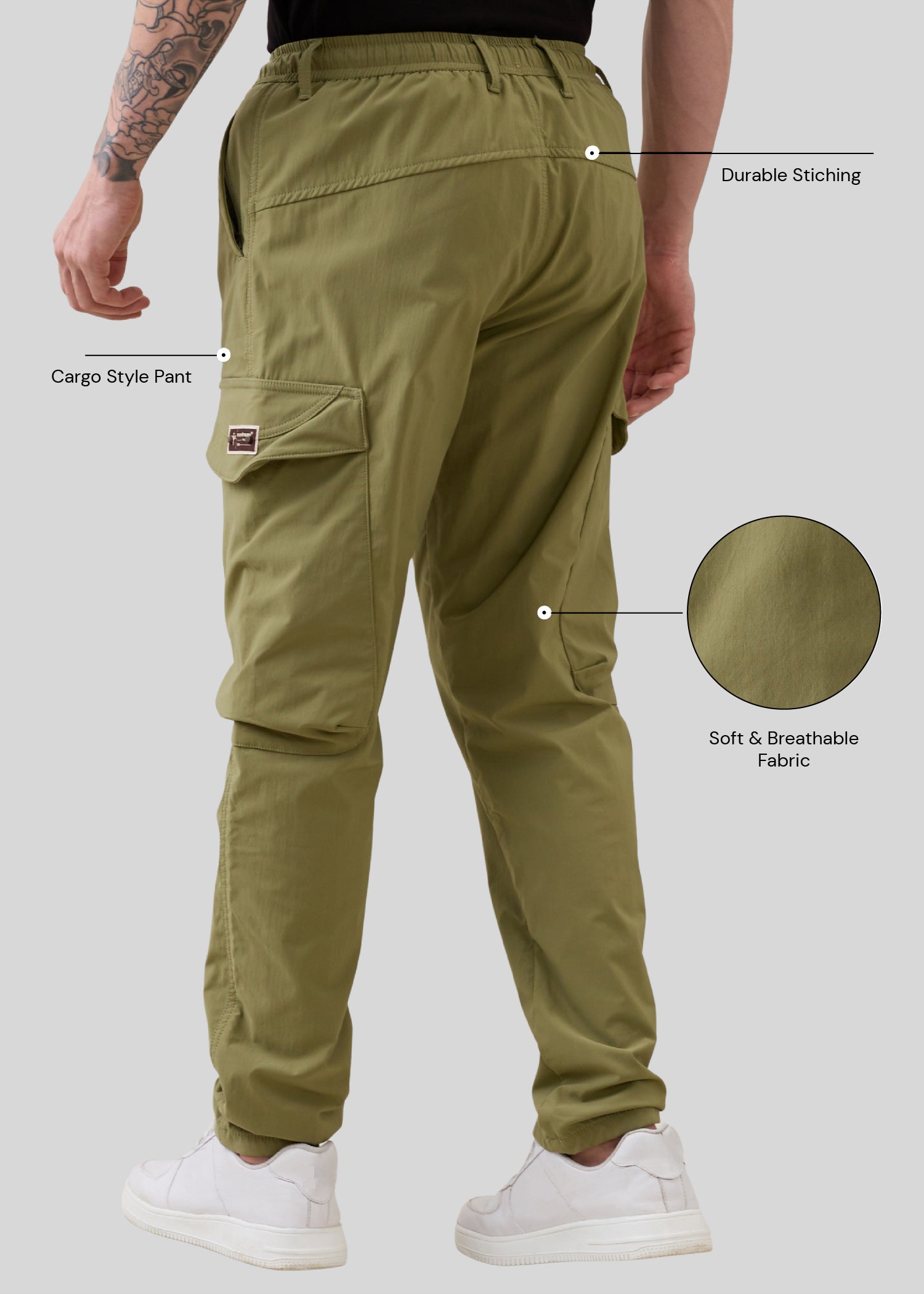 Nostrum Deswark Polycotton Drawstring Cargo