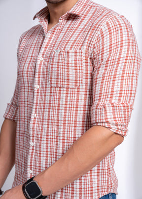 Men’s Casual Checked Shirt | Slim Fit Cotton Comfort