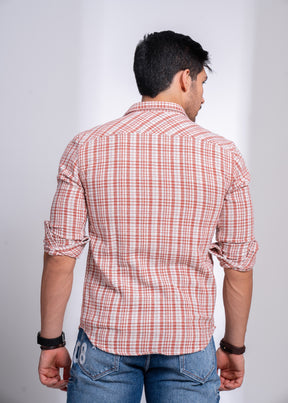 Men’s Casual Checked Shirt | Slim Fit Cotton Comfort