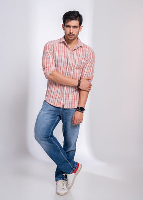 Men’s Casual Checked Shirt | Slim Fit Cotton Comfort