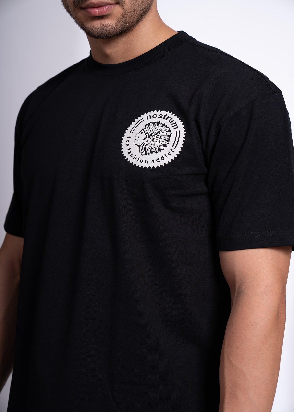 Fudgel Oversized T-Shirt for Men – 4 Colors (Mehndi, Black, Charcoal, Pista)