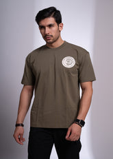 Fudgel Oversized T-Shirt for Men – 4 Colors (Mehndi, Black, Charcoal, Pista)