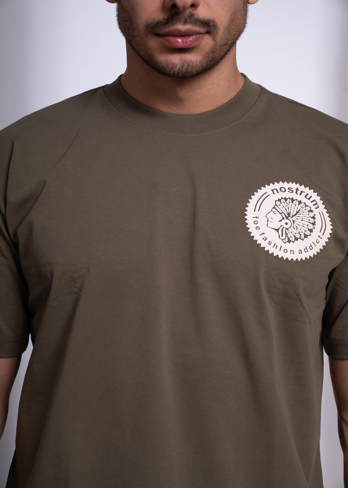 Fudgel Oversized T-Shirt for Men – 4 Colors (Mehndi, Black, Charcoal, Pista)