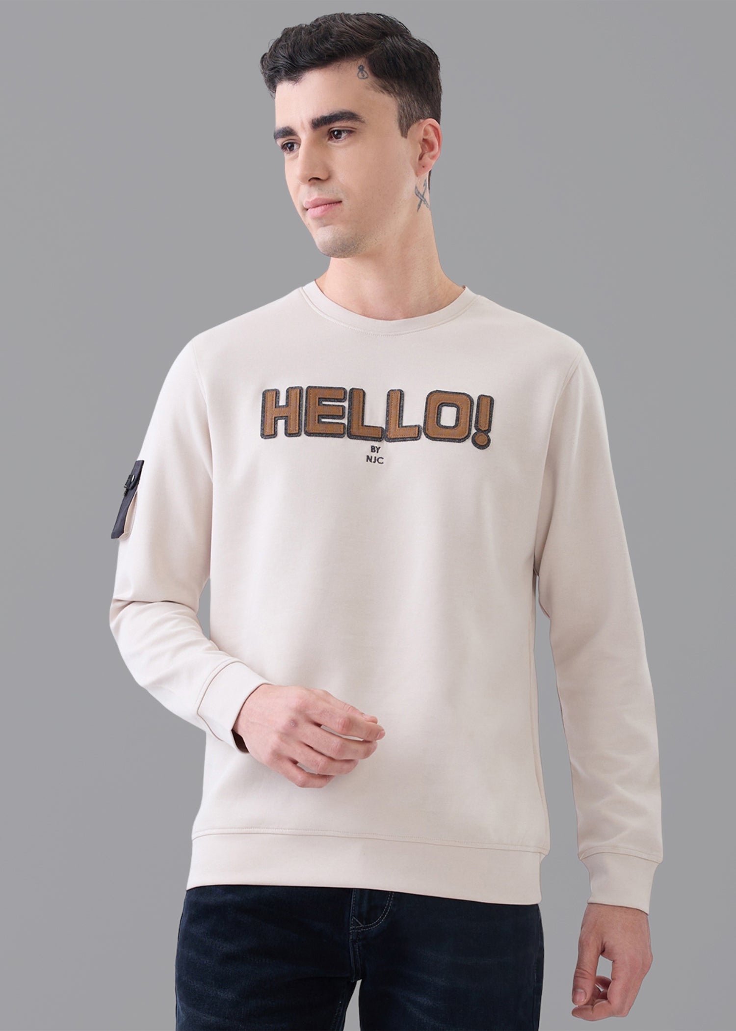 Hello Graphic T-Shirt: Fawn