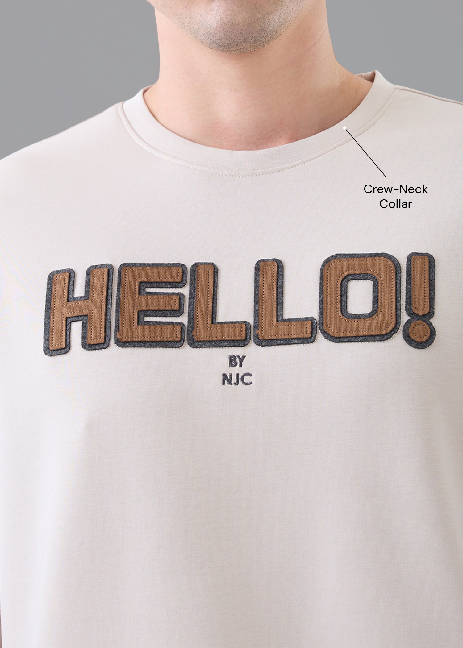 Hello Graphic T-Shirt: Fawn