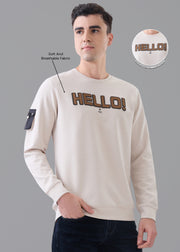 Hello Graphic T-Shirt: Fawn